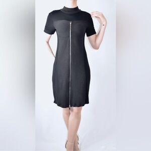 NWOT Le-El Couture Sweater with Front Decorative Zipper Dress Medium